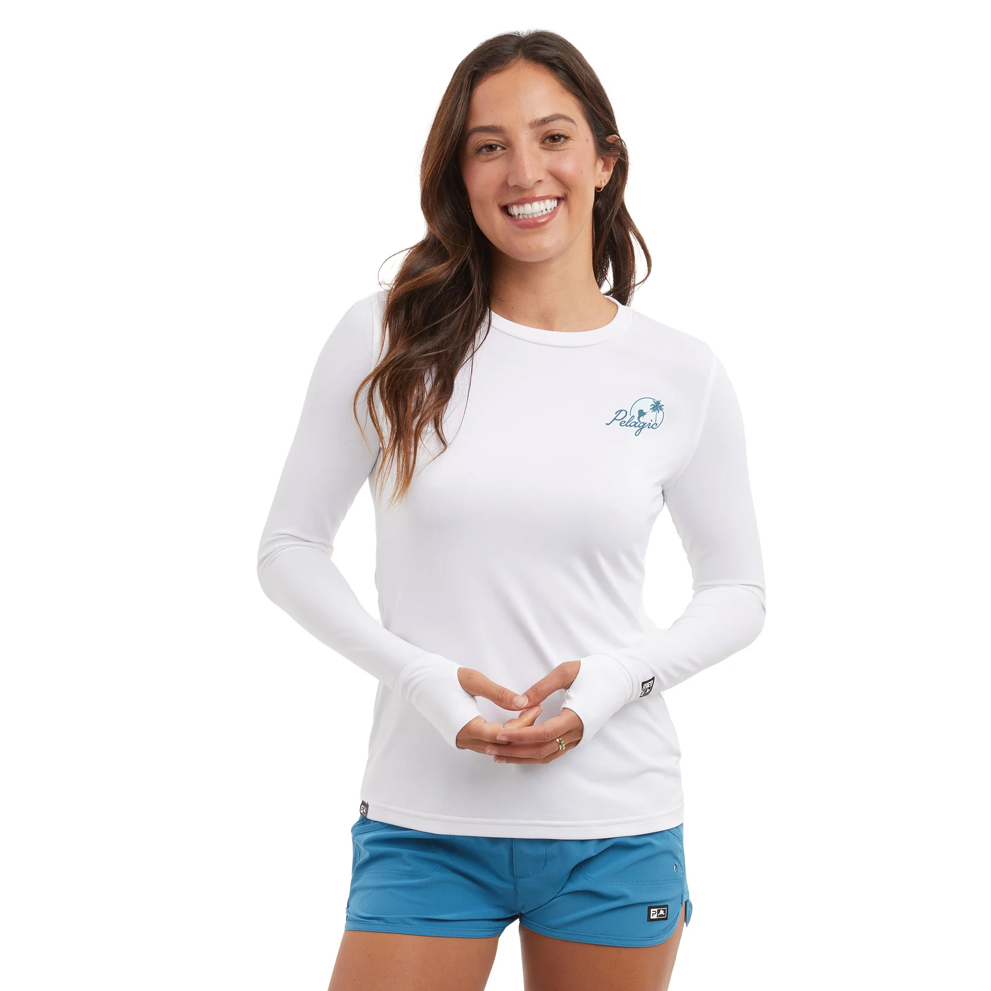 Pelagic Aquatek Sunset Sails Long Sleeve Performance Shirt (Women’s) - Front