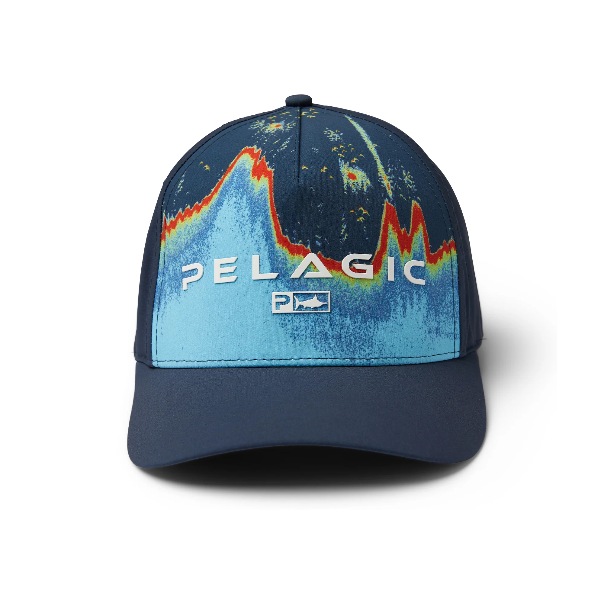 Pelagic Terminal Sonar Performance Trucker Hat - Front