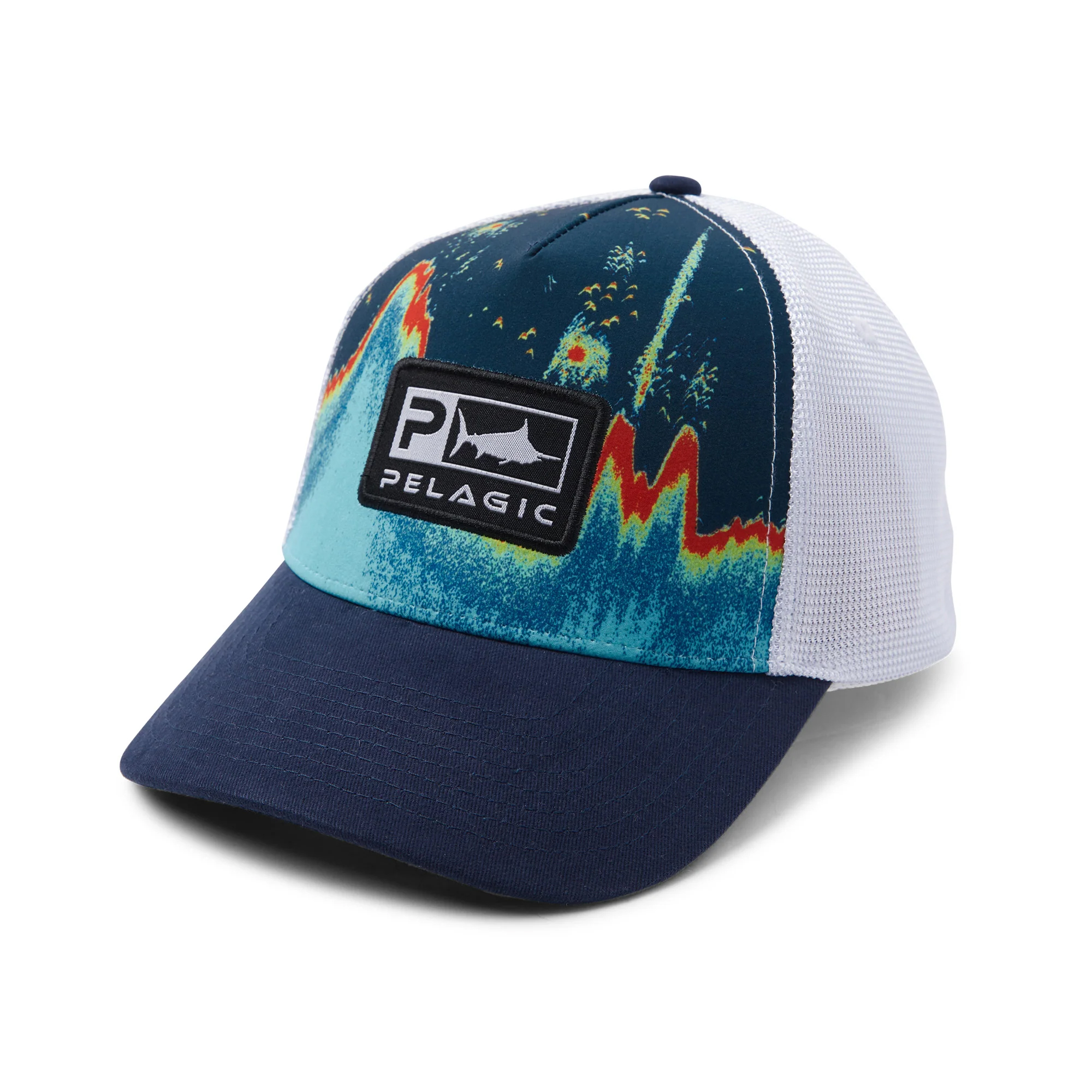 Pelagic Sonar Low Pro Trucker Hat - 3/4