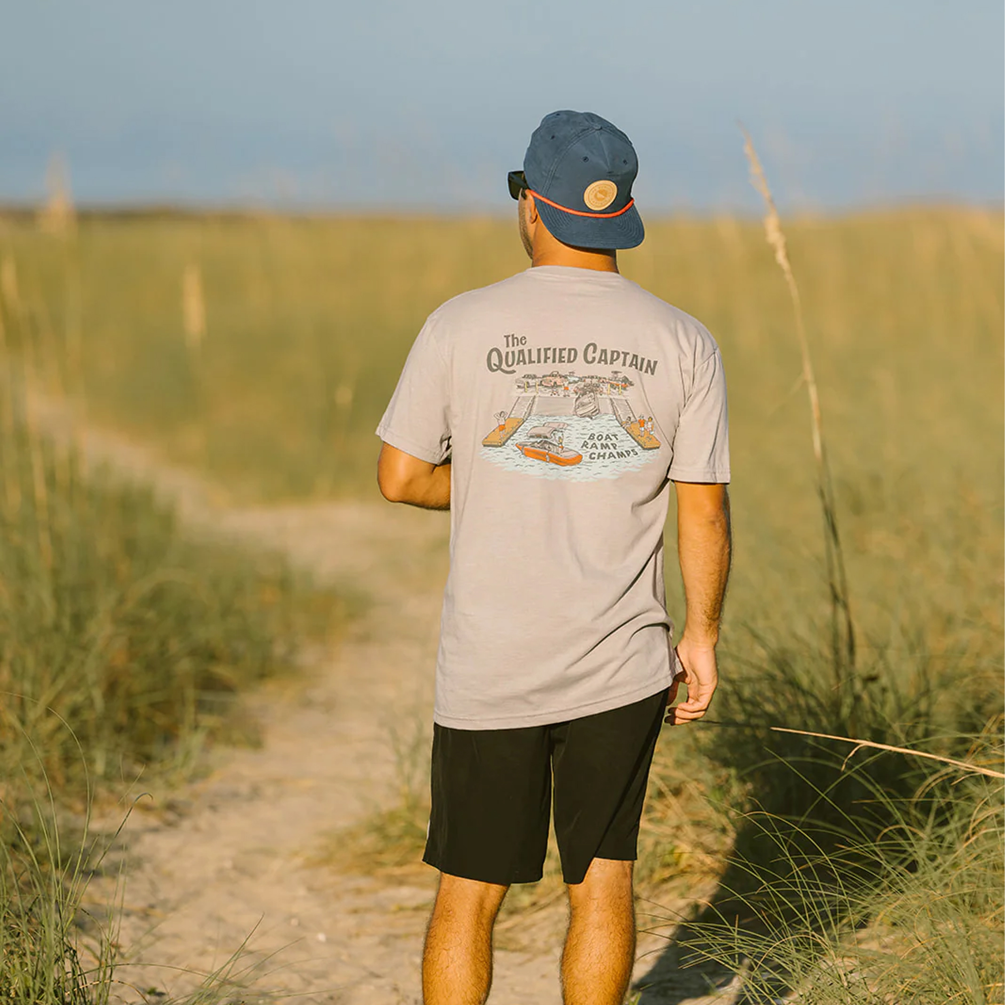 Qualified Captain Boat Ramp Champ T-Shirt - Lifestyle