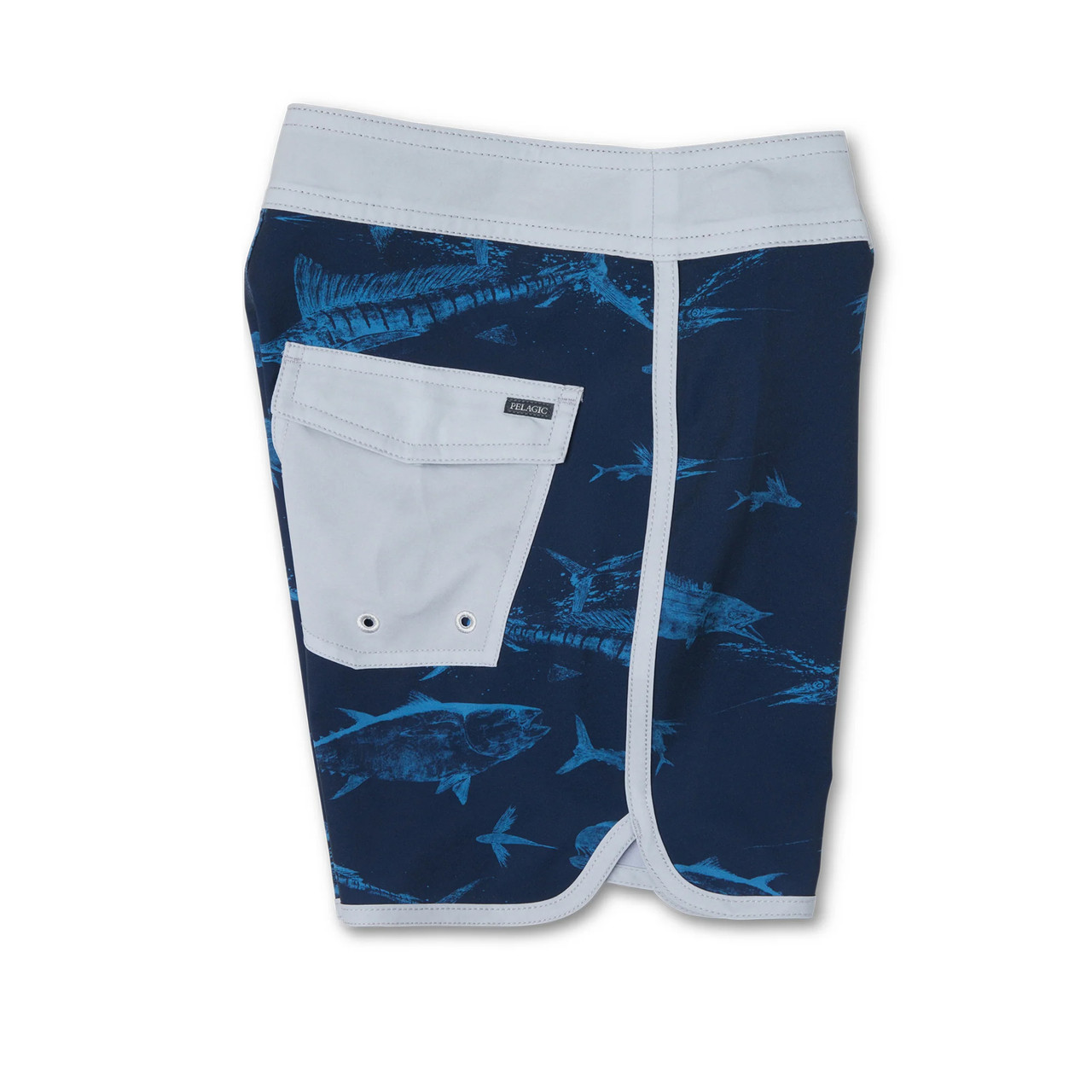 Pelagic High Spot Gyotaku Boardshorts (Kid’s) - Pocket Side