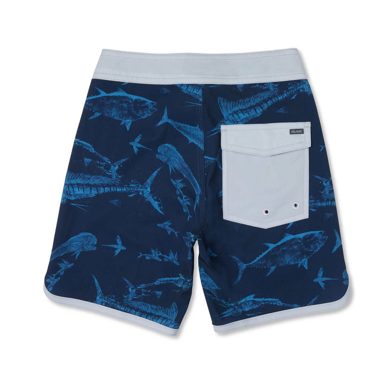 Pelagic High Spot Gyotaku Boardshorts (Kid’s) - Back