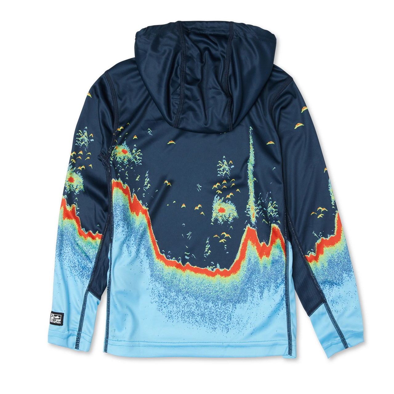 Pelagic Vaportek Hooded Long Sleeve Sonar Performance Shirt (Toddler’s) - Back