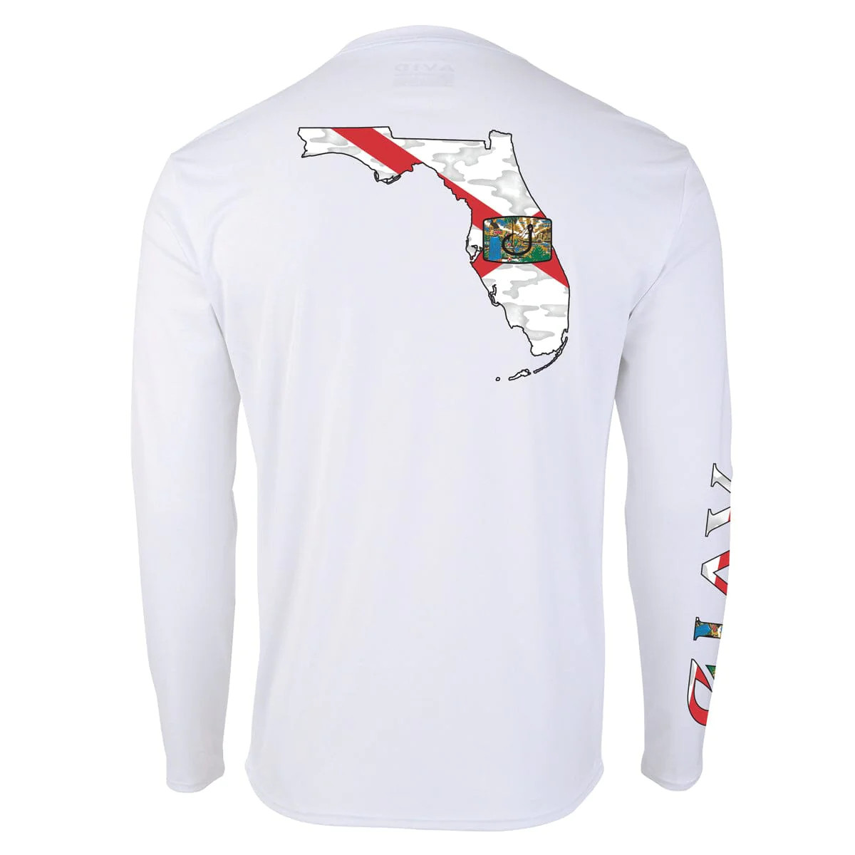 AVID Florida Native AVIDry Long Sleeve Performance Shirt (Men's) - White Back