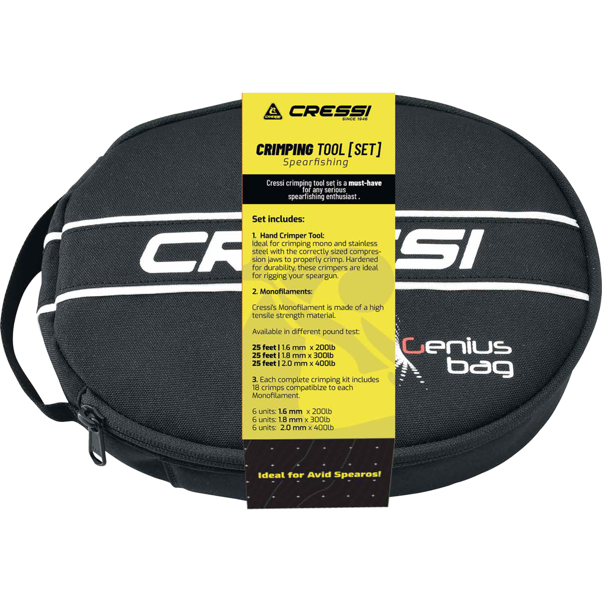 Cressi carrying bag for easy transport
