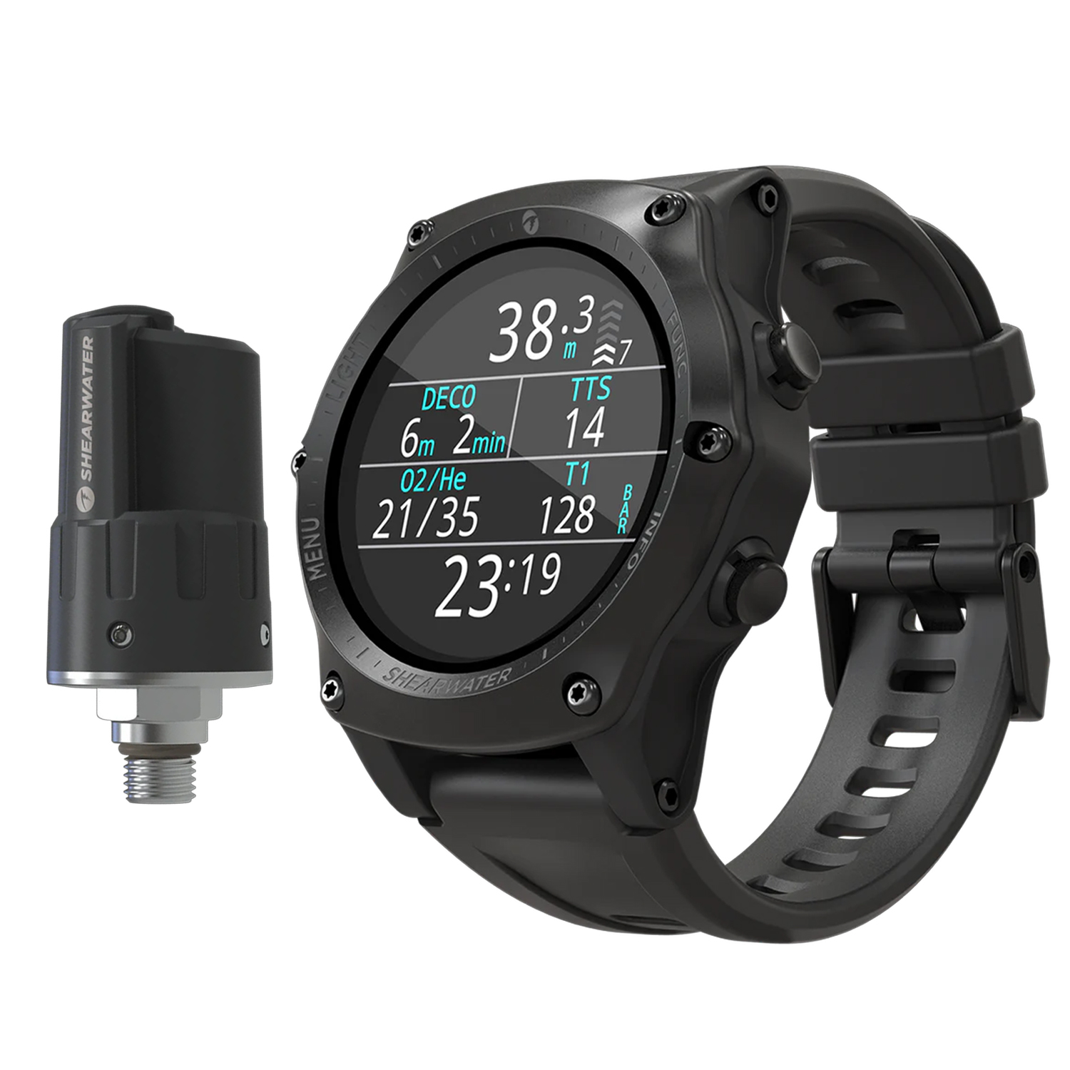 Shearwater Teric Wrist Dive Computer with Swift AI Transmitter - Black Bezel