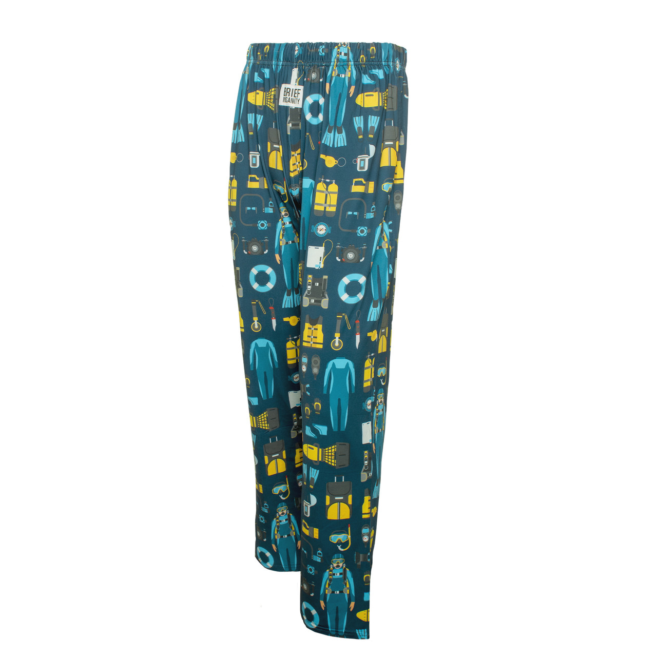 Brief Insanity Scuba PJ Pants 3/4 Blue