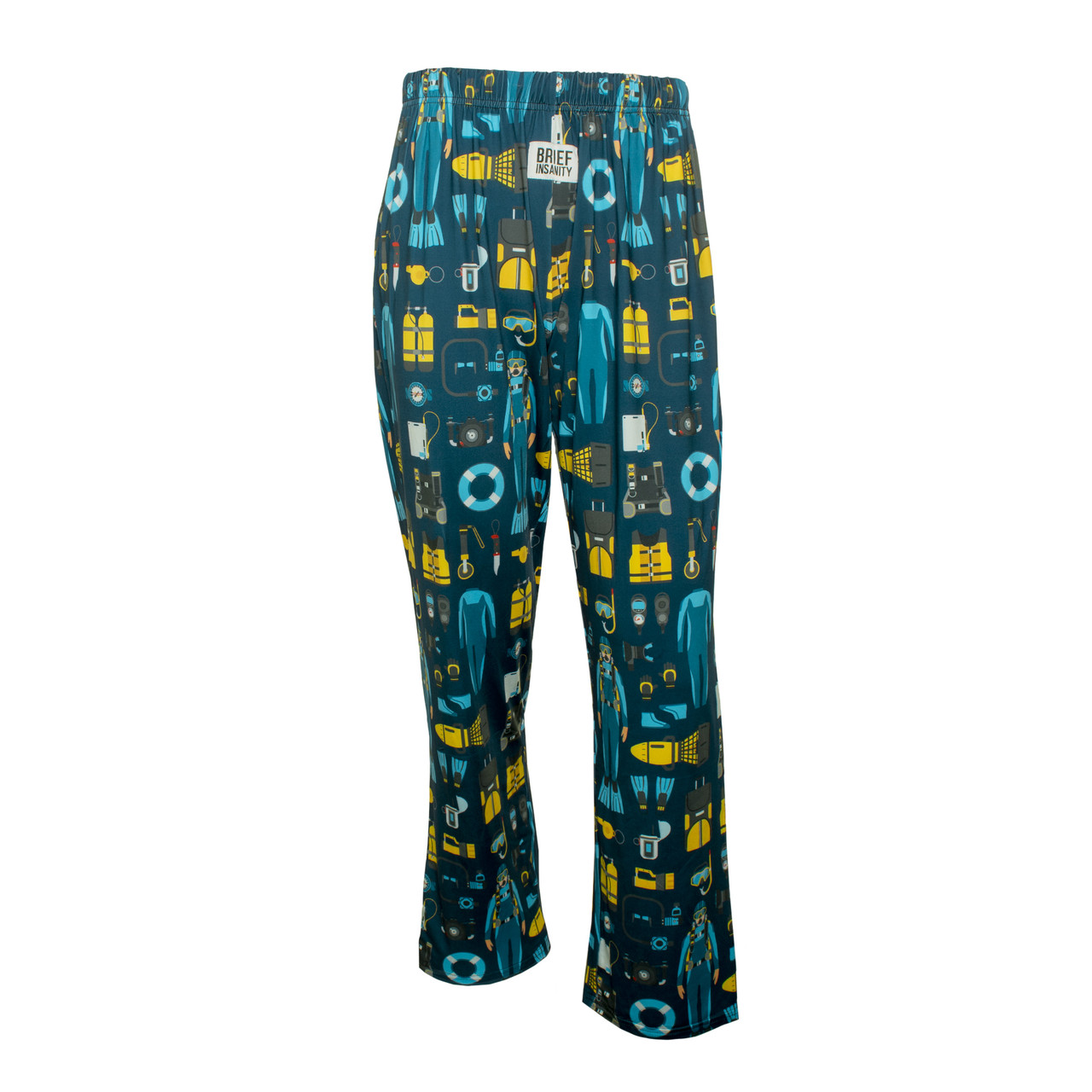 Brief Insanity Scuba PJ Pants Front Blue