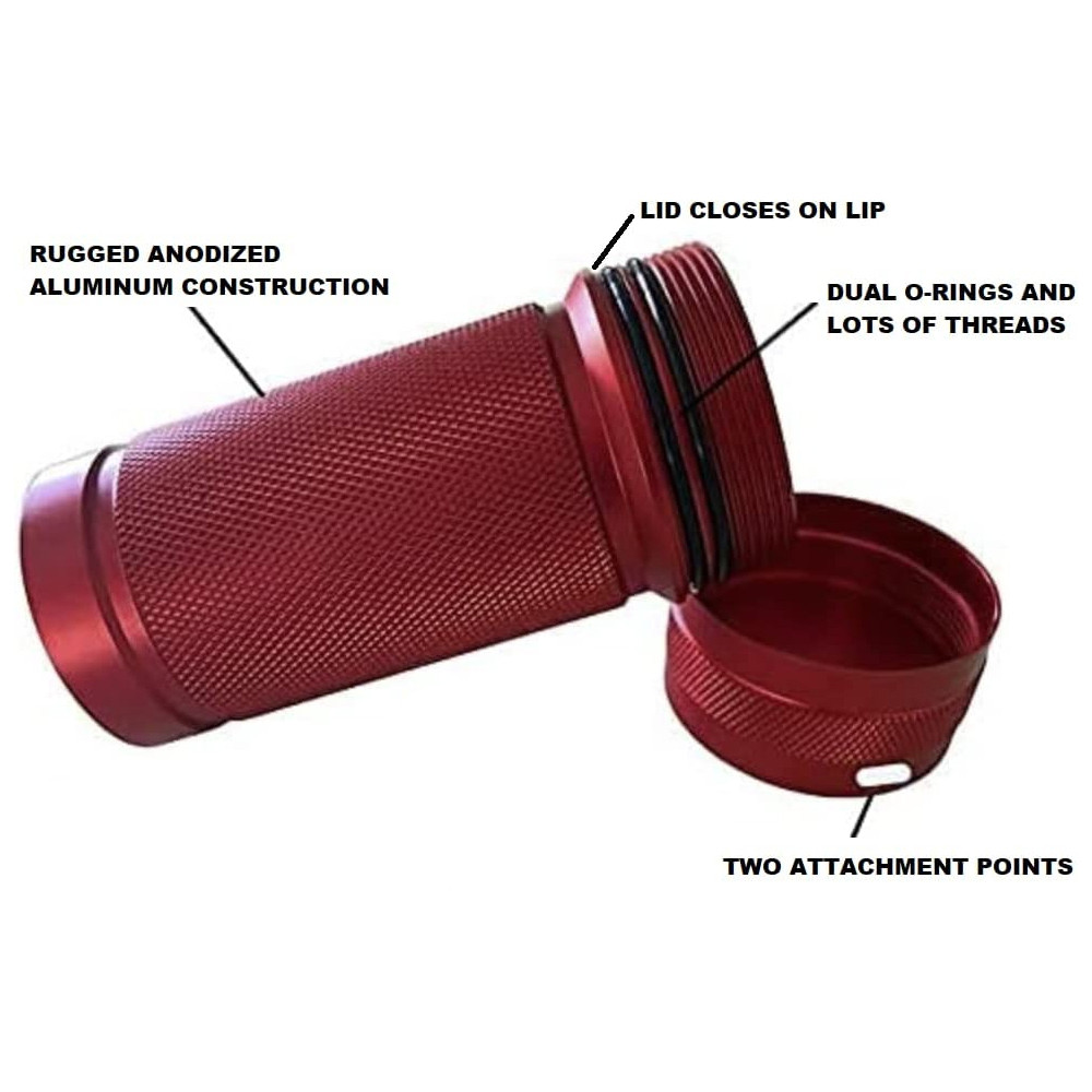 DRYFOB-XL Waterproof Car Key Fob Container- Red - Info