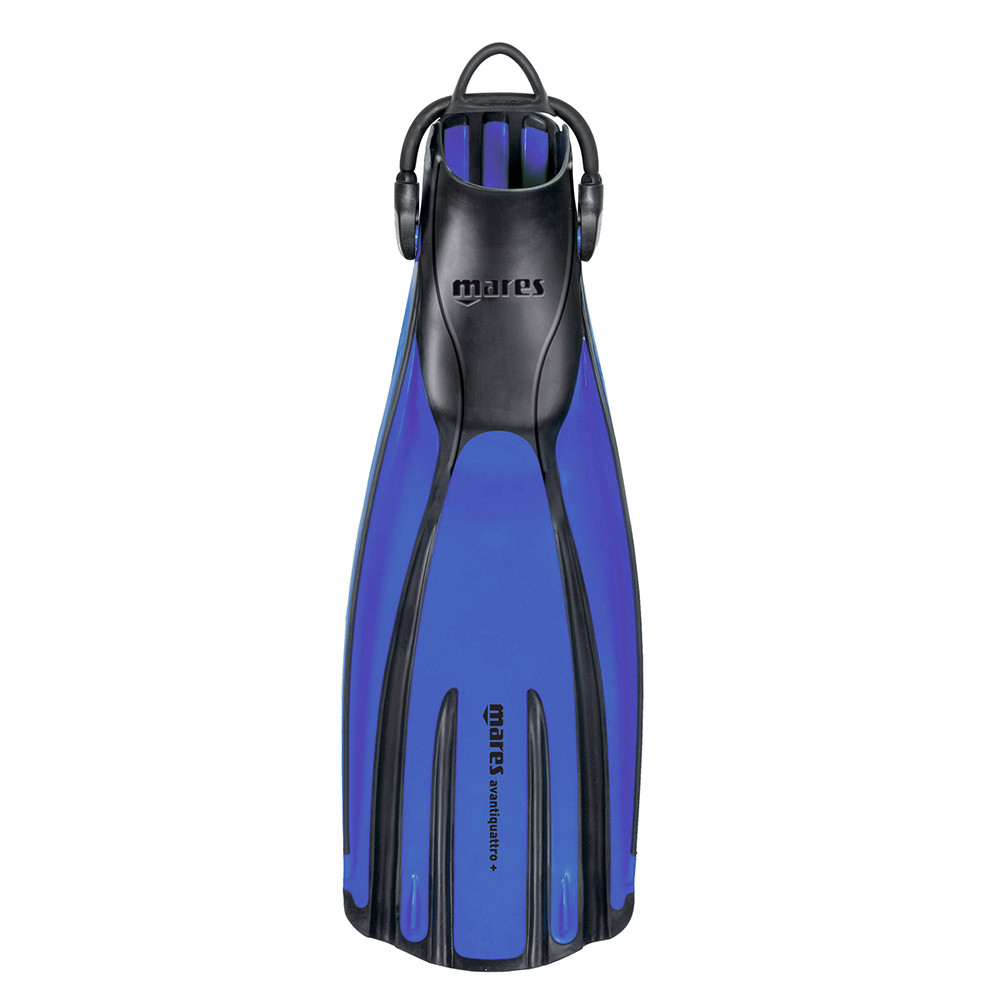 Mares Avanti Quattro Plus Open Heel Dive Fins - Blue