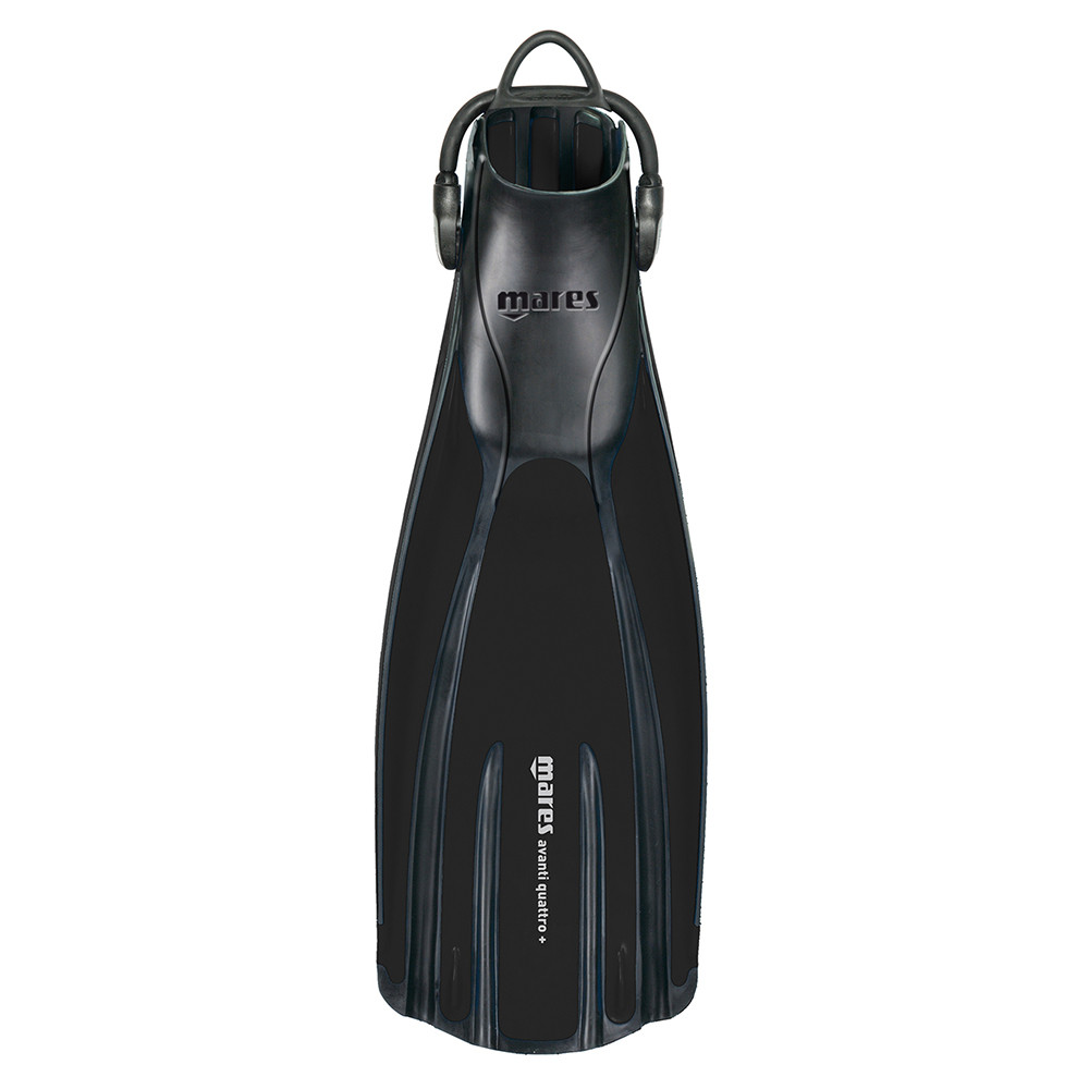 Mares Avanti Quattro Plus Open Heel Dive Fins - Black