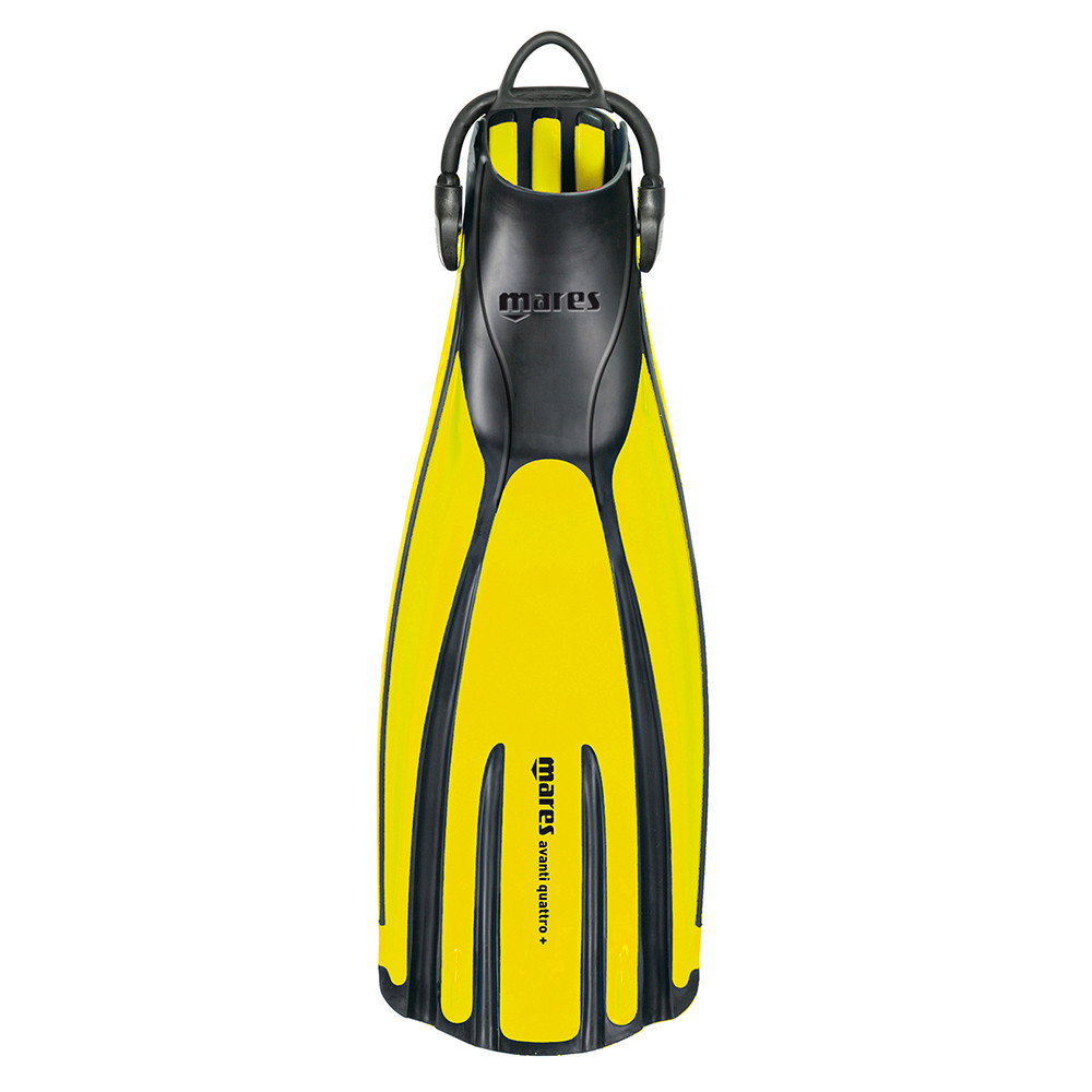 Mares Avanti Quattro Plus Open Heel Dive Fins - Yellow