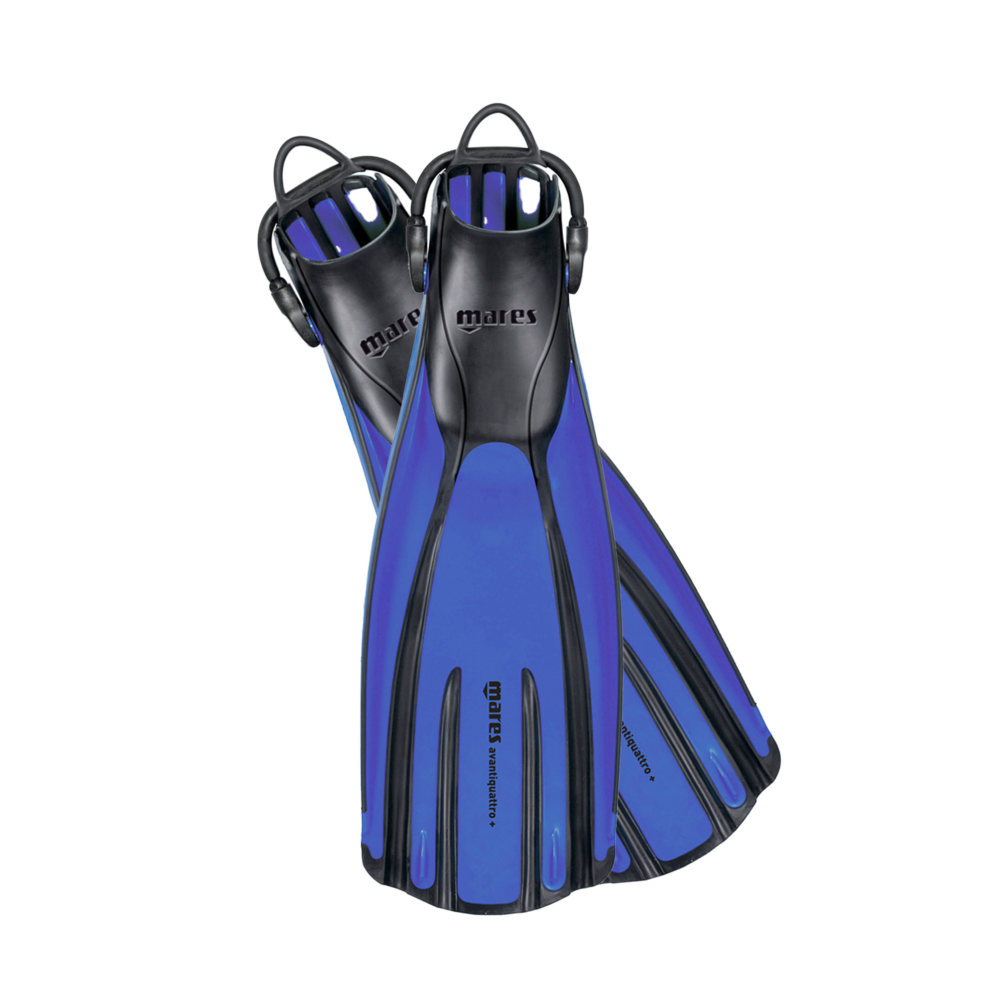 Mares Avanti Quattro Plus Open Heel Dive Fins - Blue