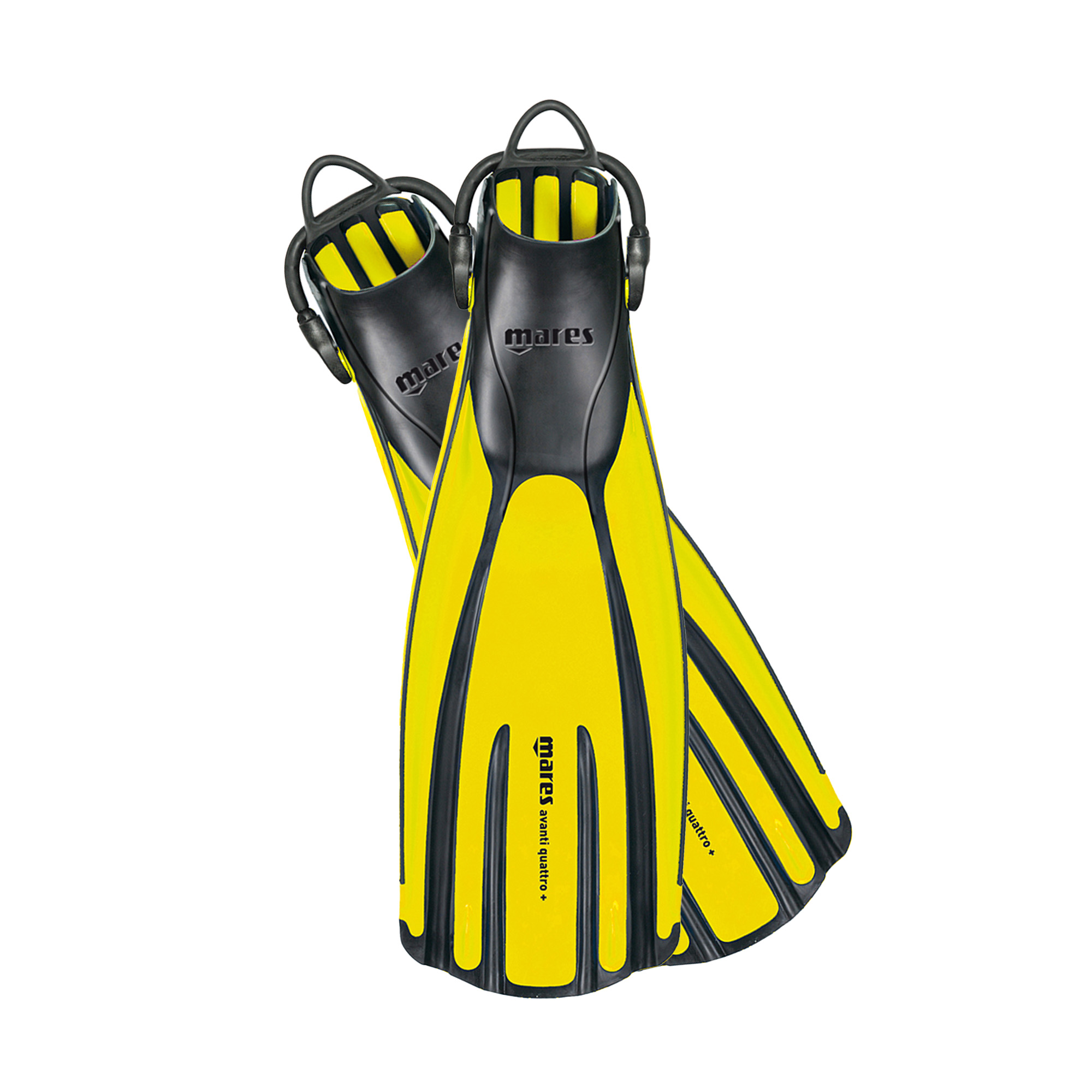 Mares Avanti Quattro Plus Open Heel Dive Fins - Yellow