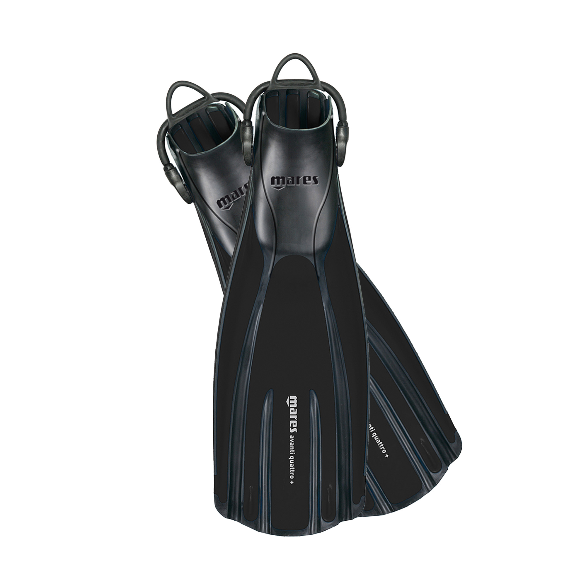 Mares Avanti Quattro Plus Open Heel Dive Fins - Black