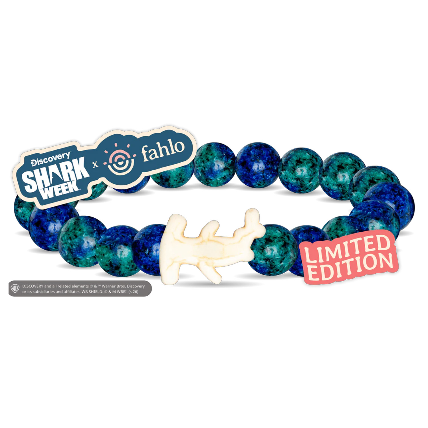 Fahlo Shark Week Bracelet (Hammerhead Shark) - Deep Sea