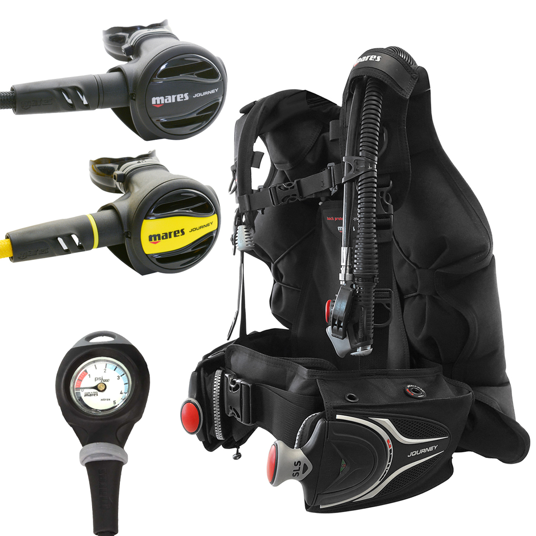 Mares Journey Package with Mission 1 Gauge