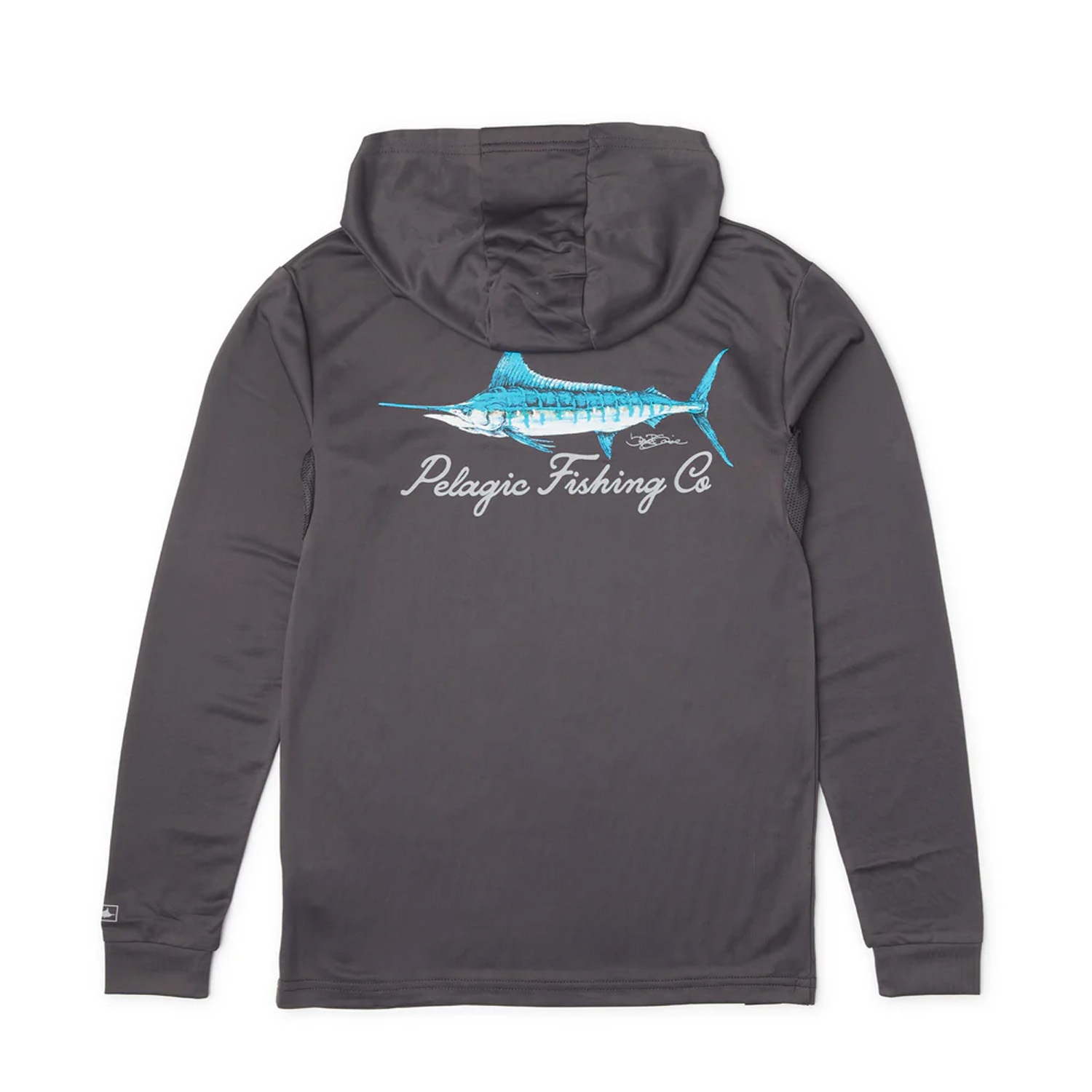 Pelagic Aquatek Hooded Long Sleeve Shirt (Kid’s) backside