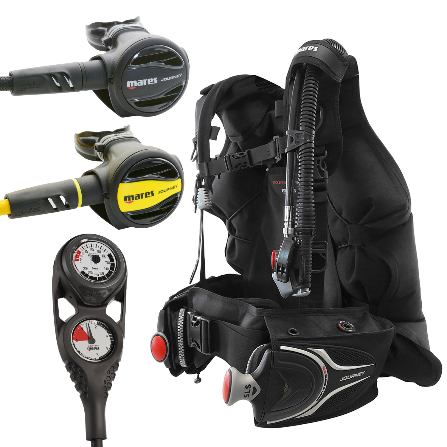Mares Journey Package with Mission 2 Console