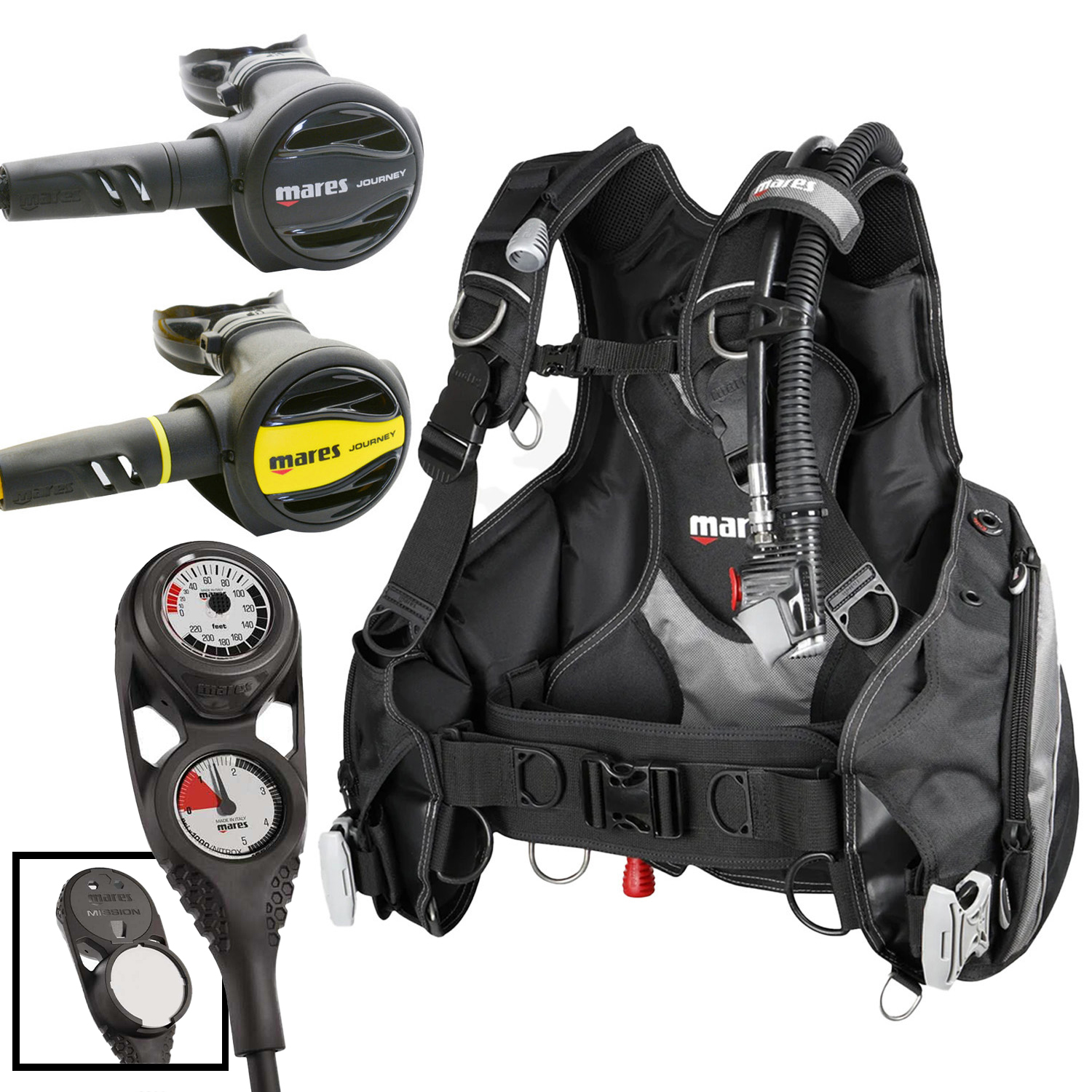 Mares Prestige Package with Mission 3 Gauge Console
