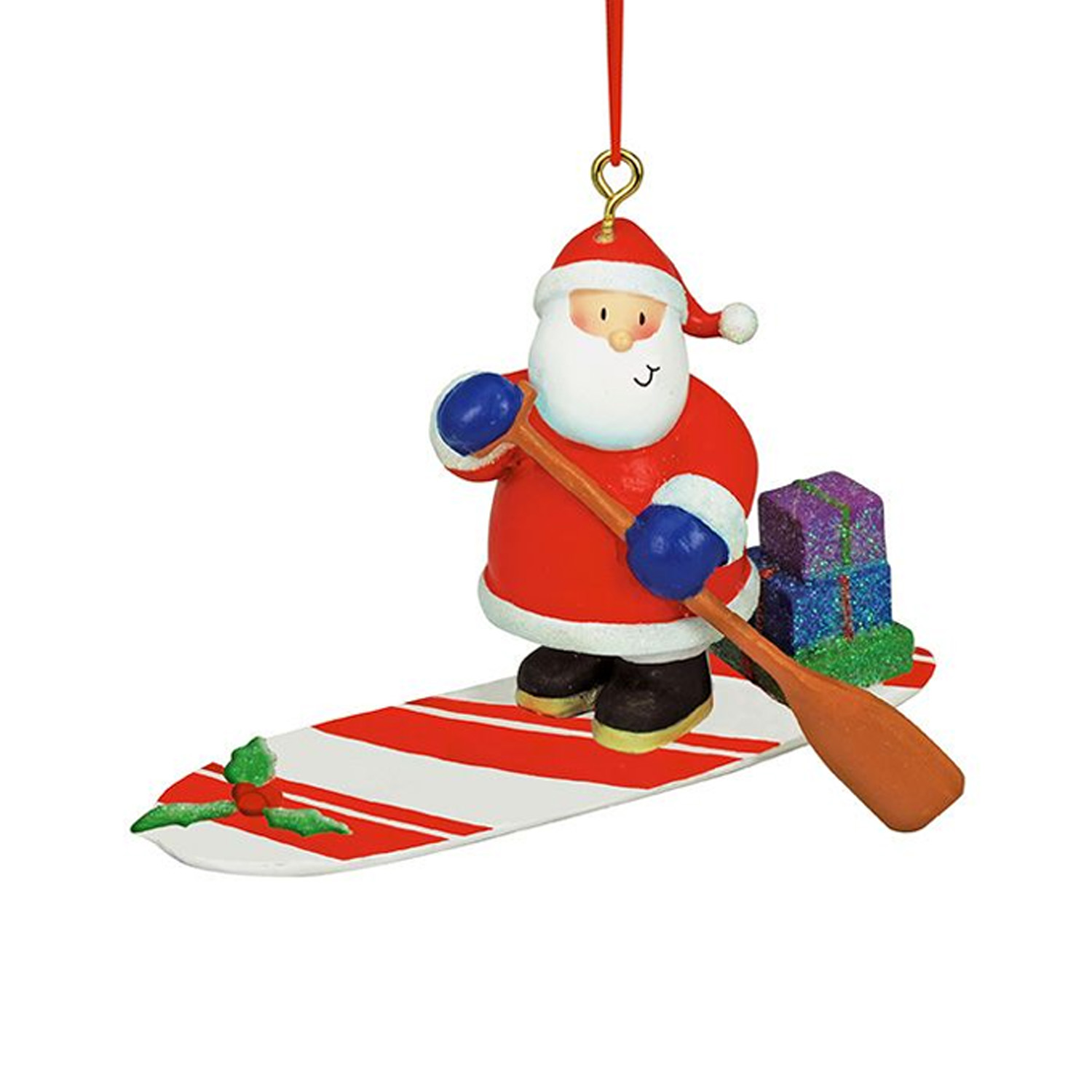 Cape Shore Santa Paddleboarding Ornament
