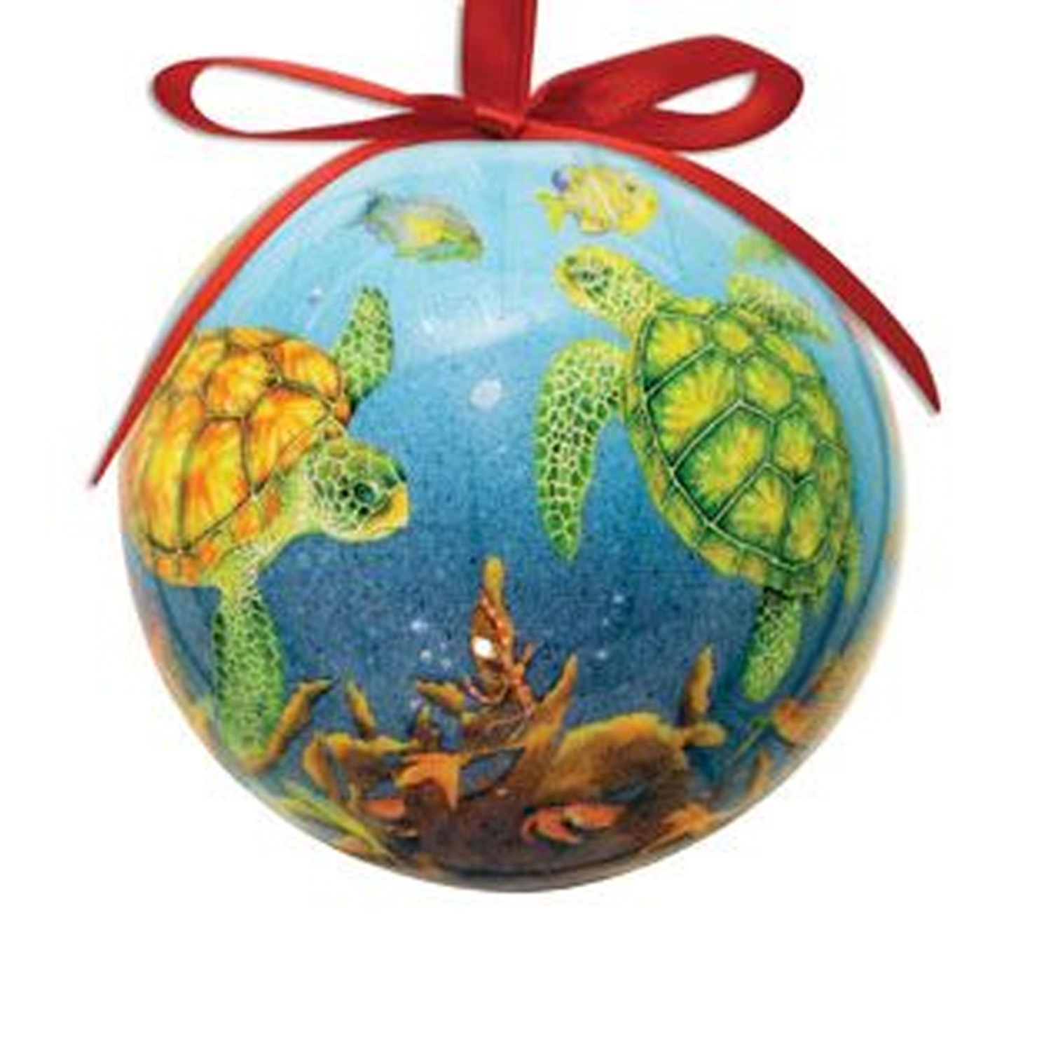 Cape Shore Sea Turtle Ball Ornament