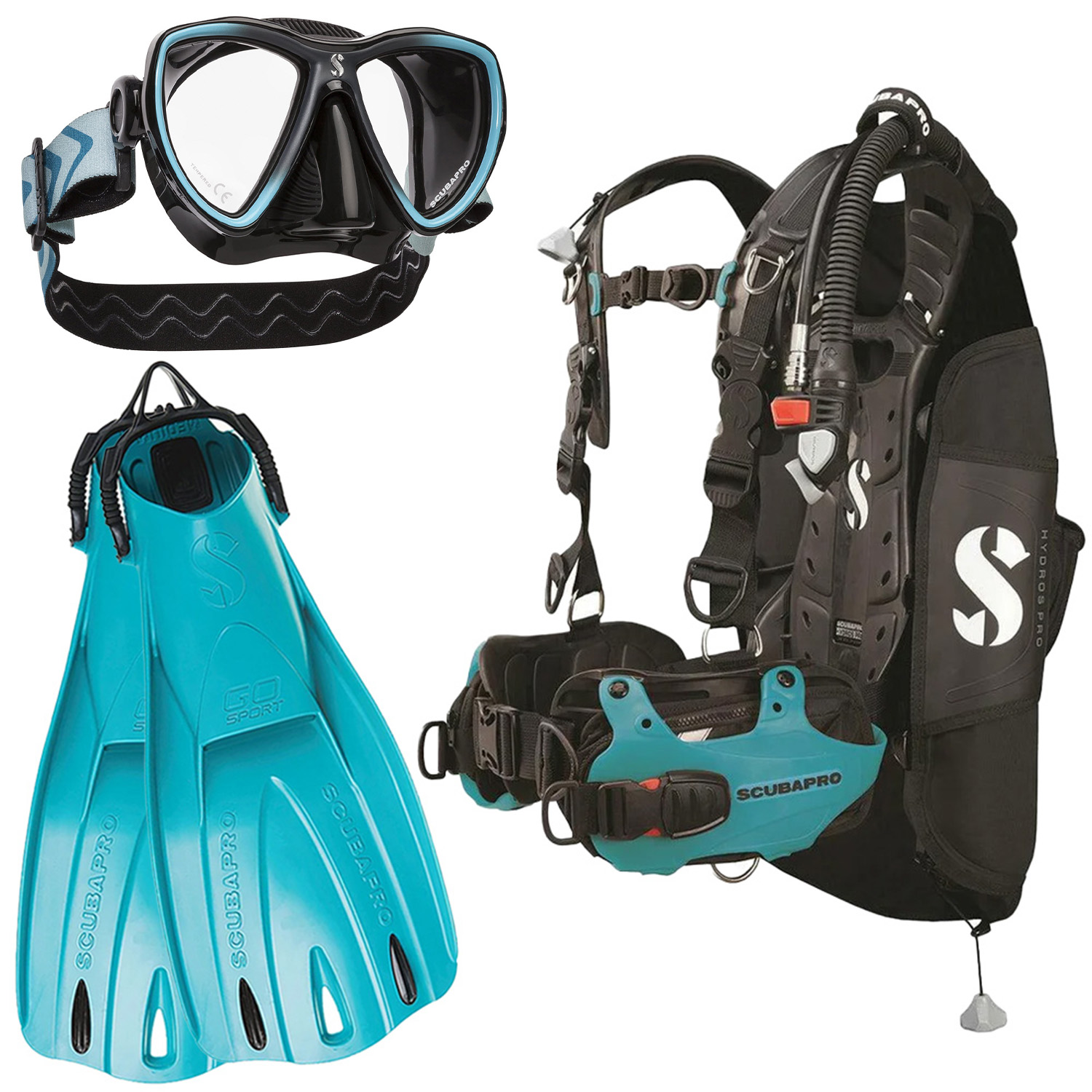 Scubapro Hydro Pro BCD Turquoise Package (Women’s)