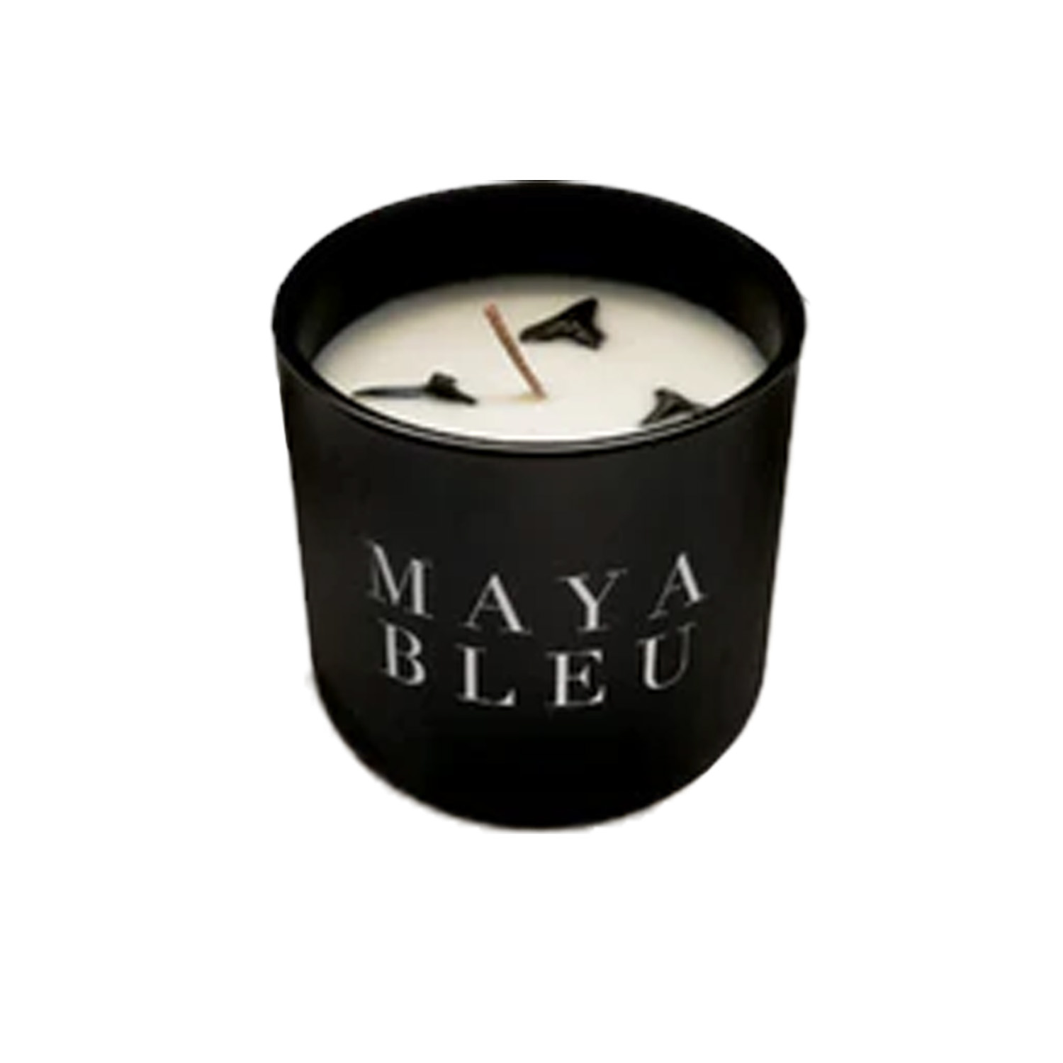 Maya Bleu Shark Tooth Candle - Black