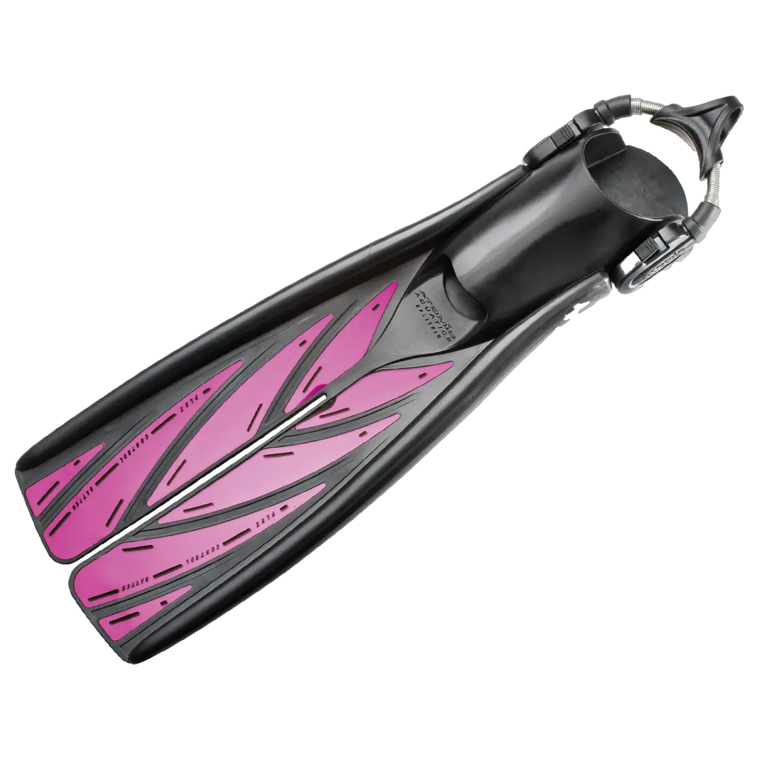 Atomic Aquatics HEC SplitFins with Spring Straps - Fuchsia
