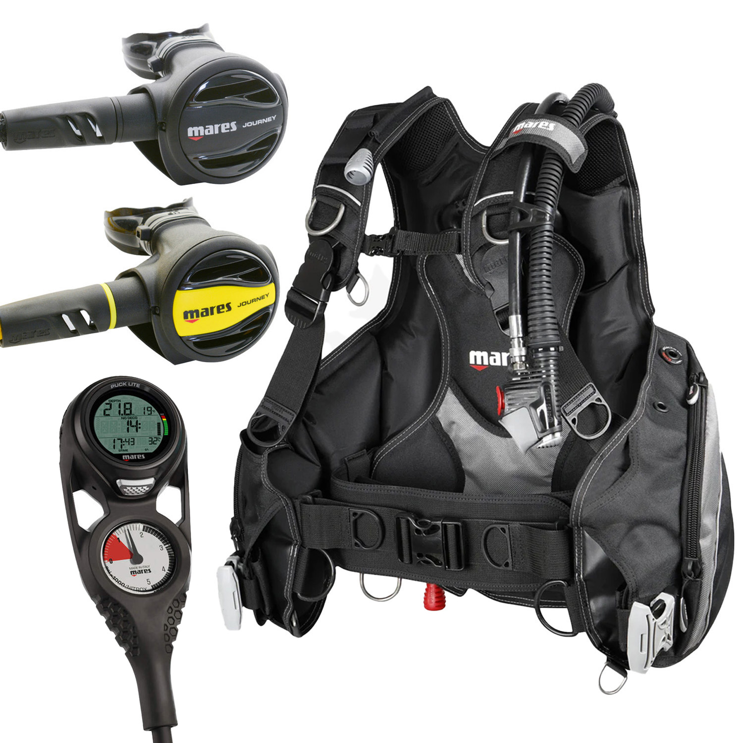 Mares Prestige Scuba Gear Package with Puck Lite Console
