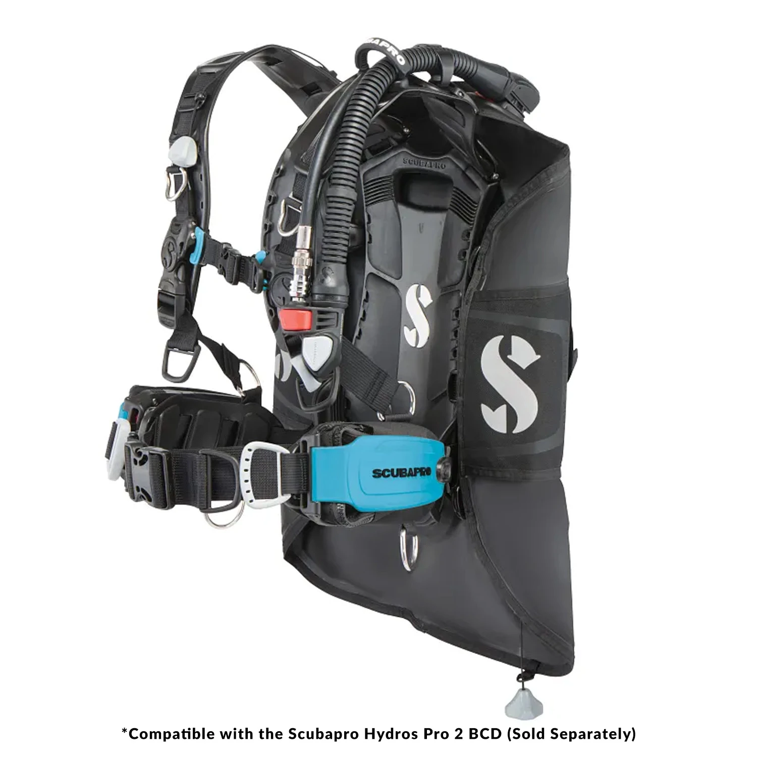 ScubaPro Hydros Pro 2 Monorail Pocket Set - turquoise