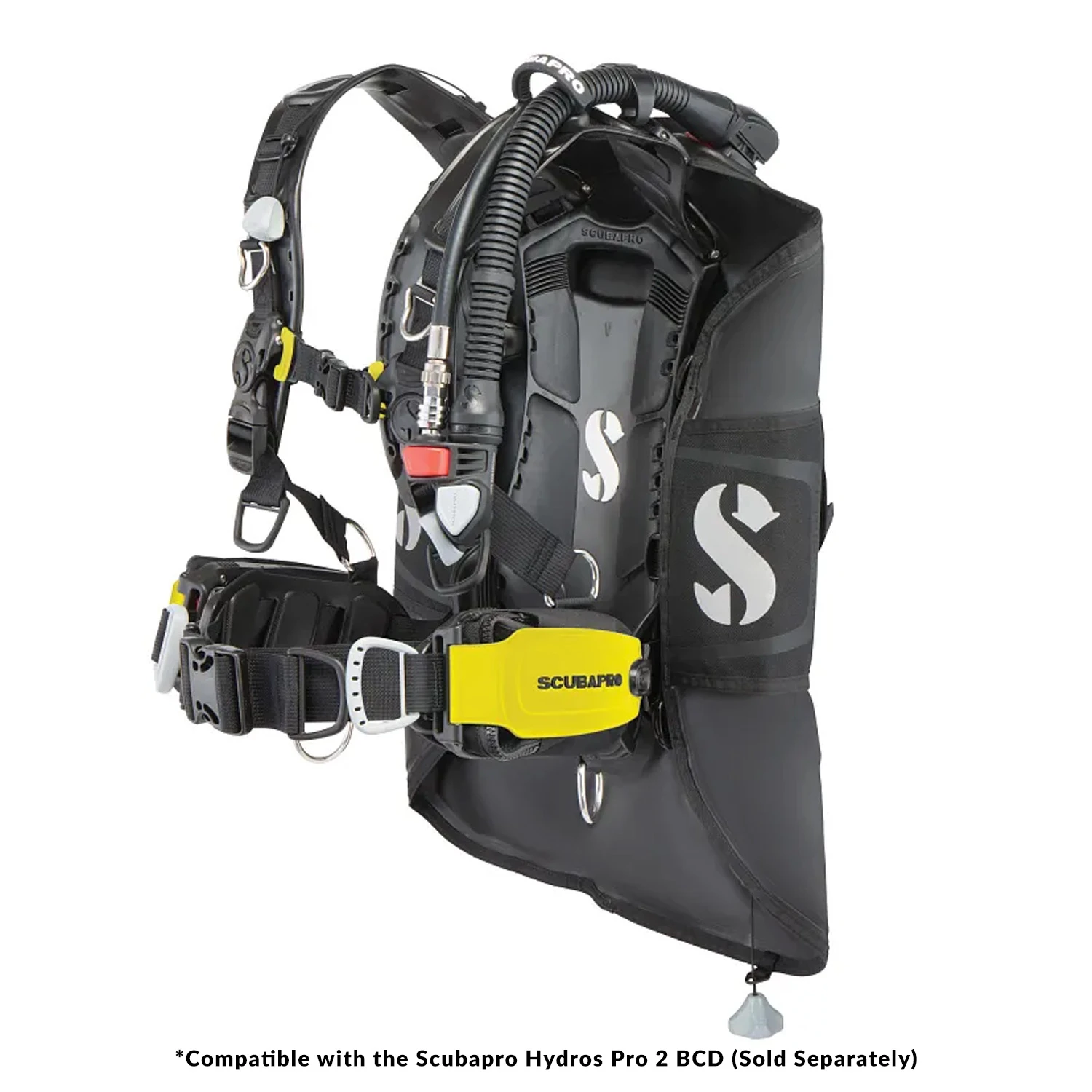 ScubaPro Hydros Pro 2 Monorail Pocket Set - yellow