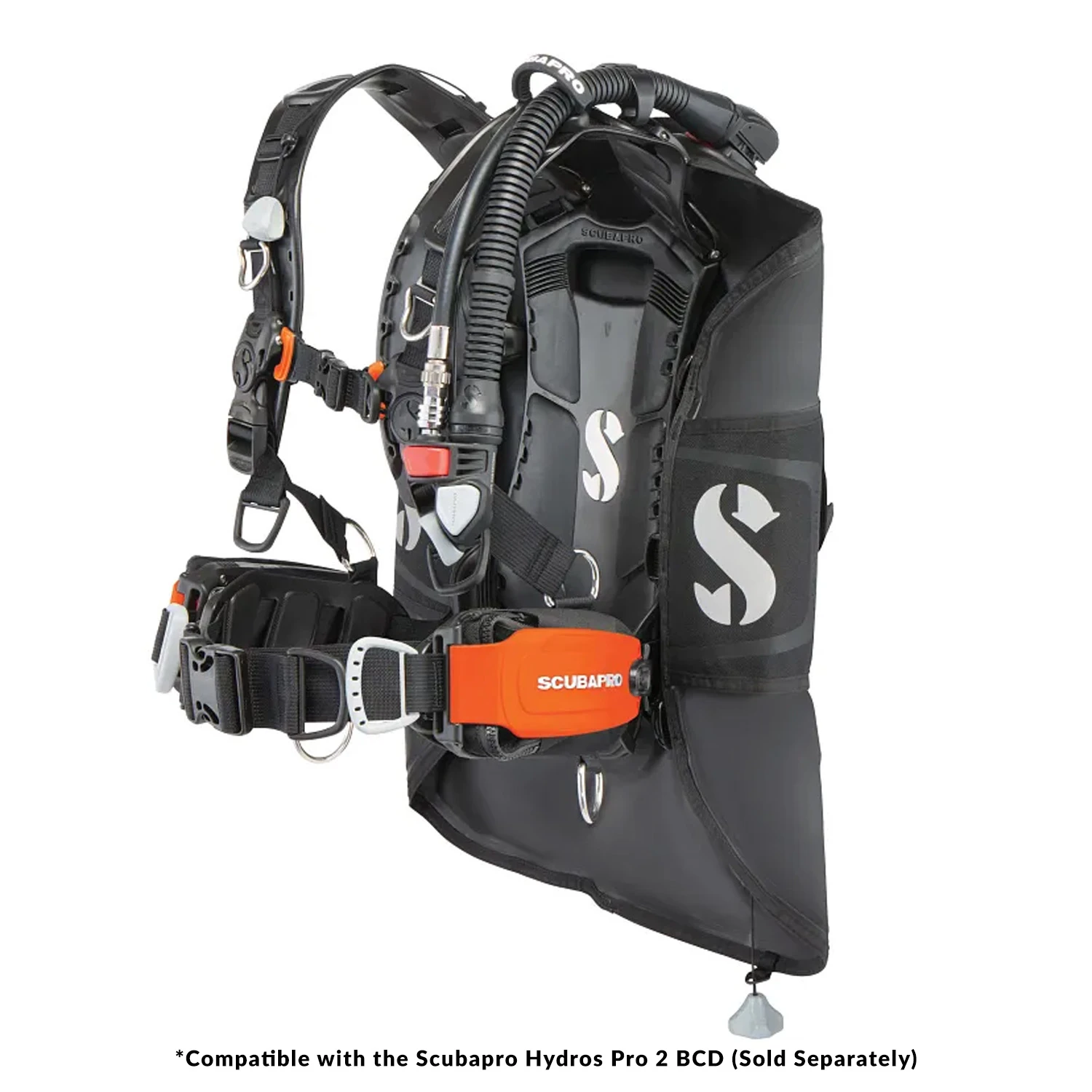 ScubaPro Hydros Pro 2 Monorail Pocket Set - orange