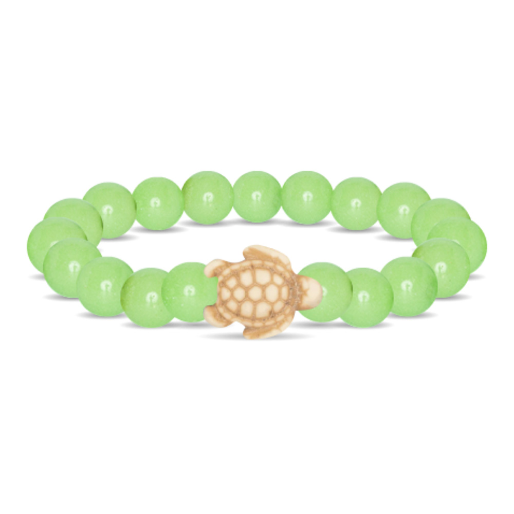 Fahlo Glow-in-the-Dark Journey Bracelet (Sea Turtle) - Sage Glow