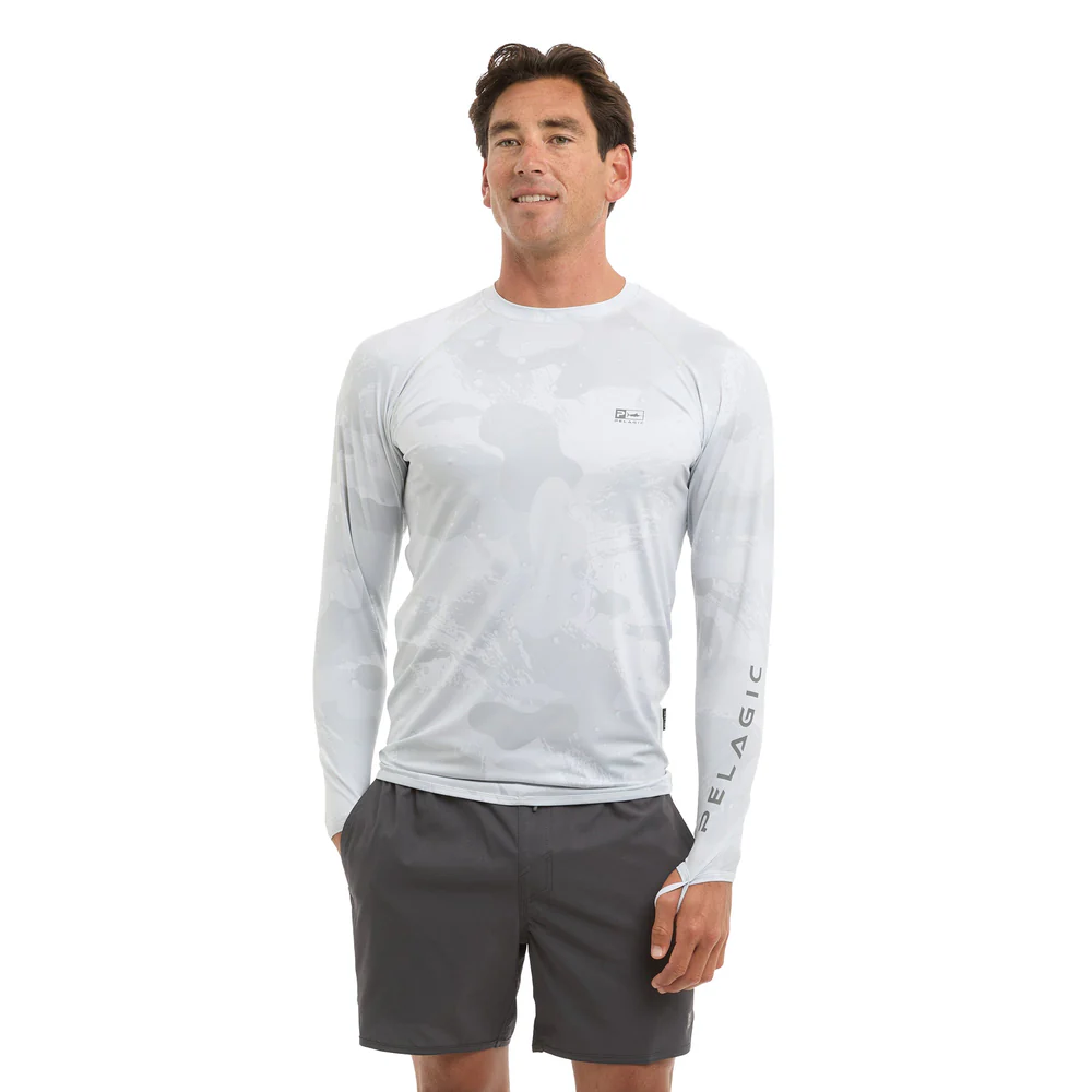Pelagic Explorer Rashguard - Light Grey Camo