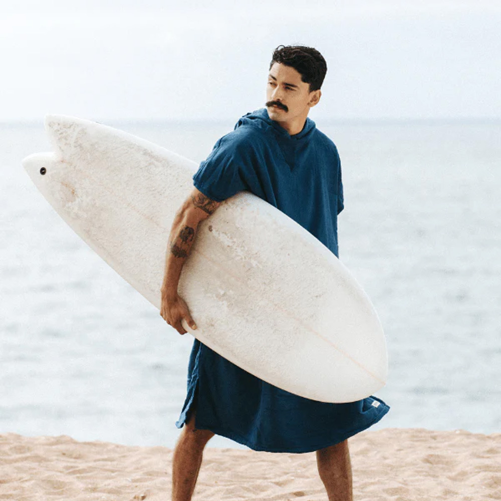 Sand Cloud Terra Hooded Towel Poncho - Teal Blue