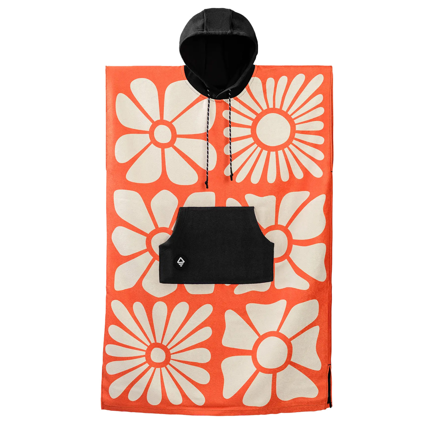 Nomadix Changing Poncho - Big Flowers Expedition Orange