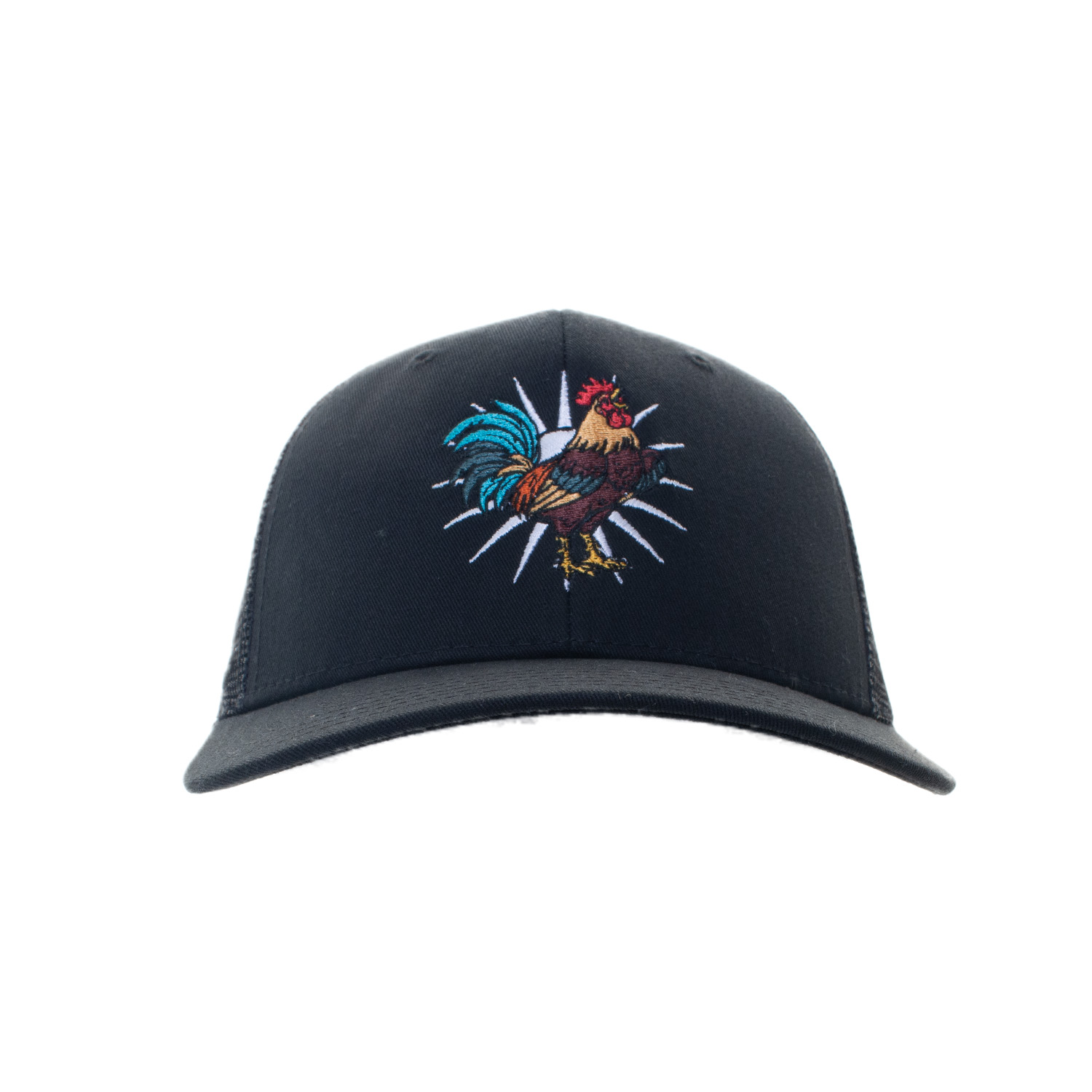 Key West Rooster Trucker Hat - Black