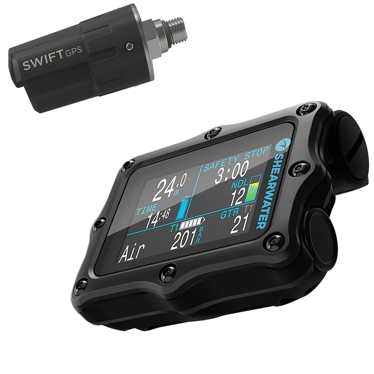 Shearwater Perdix 2 Ti Dive Computer and Swift G.P.S. Transmitter