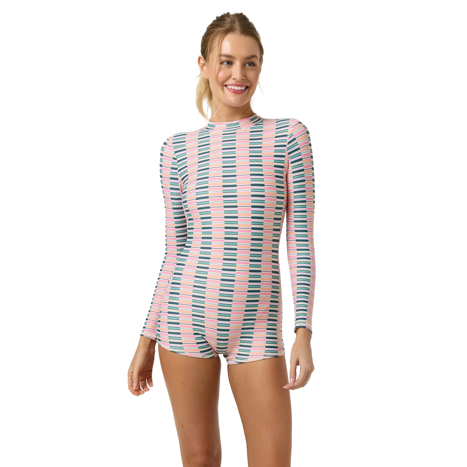 O'neill Women’s Printed Performance Long-Sleeve Surfsuit front full view