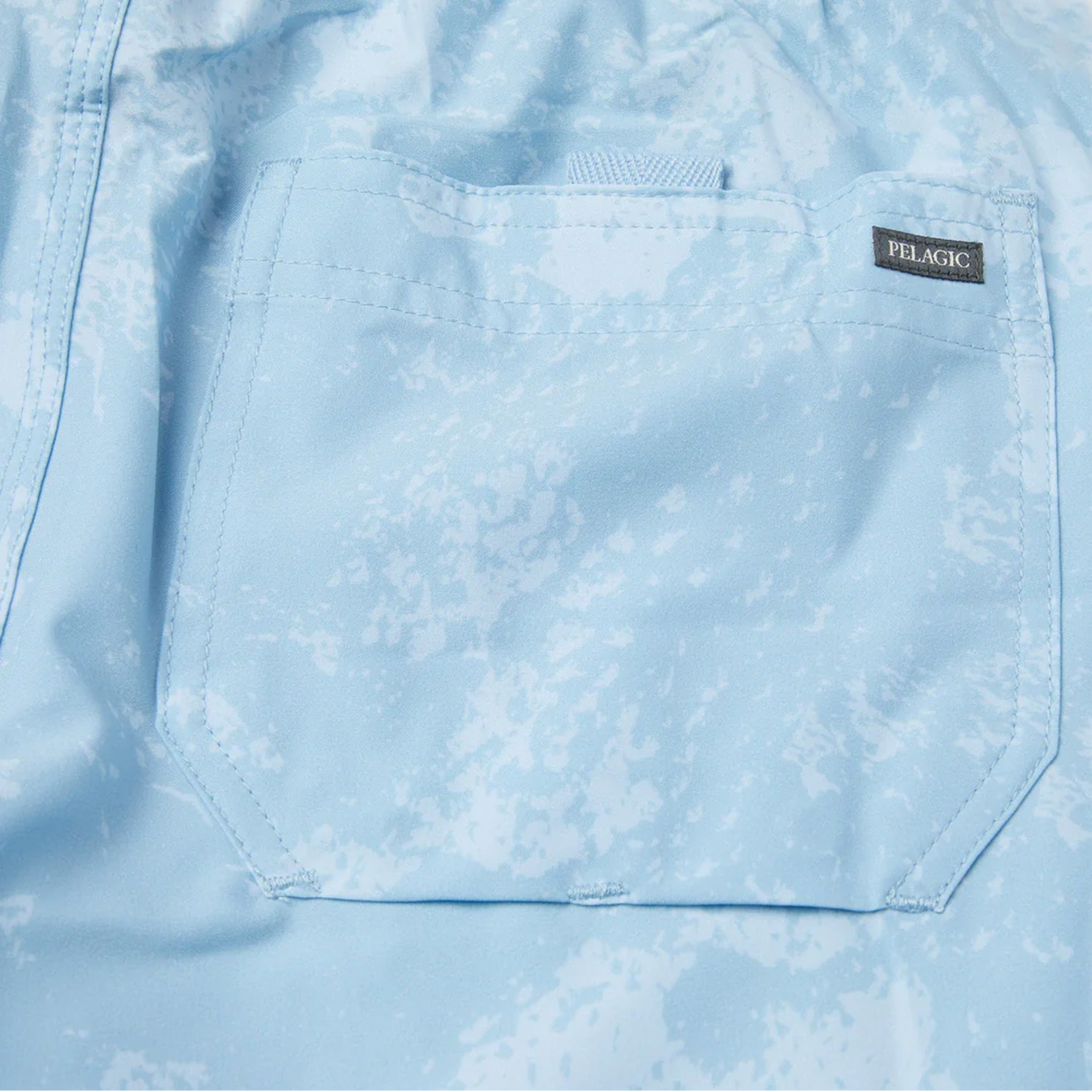 Pelagic Lei Day Youth Elastic Waist Short - Light Blue