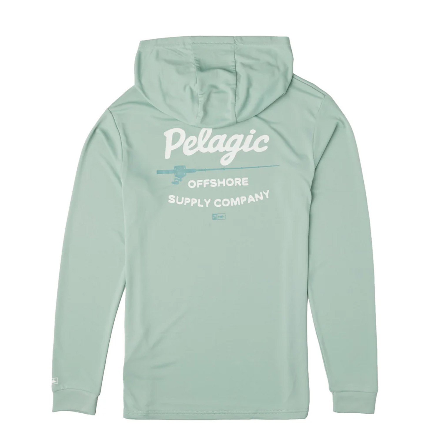 Pelagic Aquatek Youth Hooded Fishing Shirt Rodney Sage