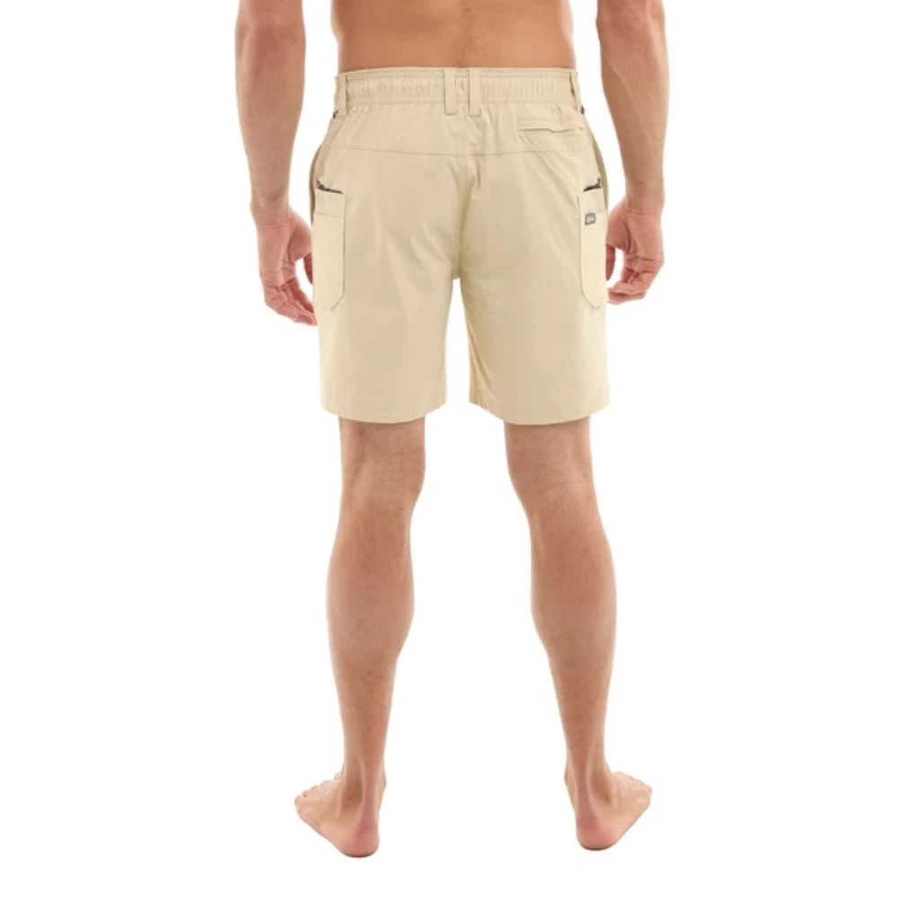 Pelagic Palomar 18" Elastic Waist Shorts from back on model