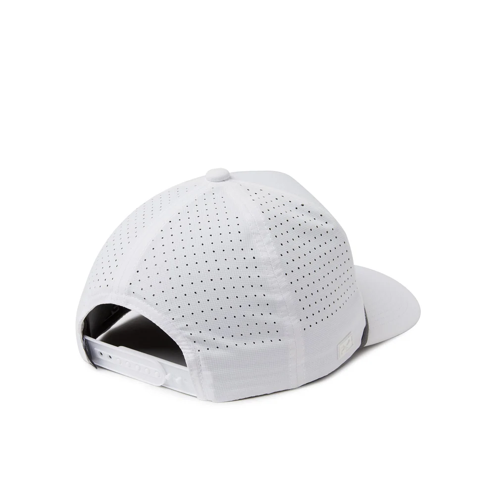 Pelagic Upswell Swordie Mid Crown Trucker Hat - White