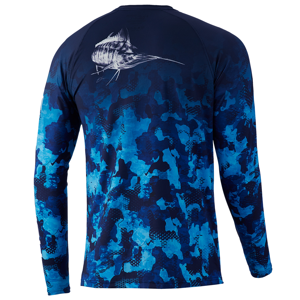 Huk Refraction Fish Fade Pursuit Long Sleeve Performance Shirt