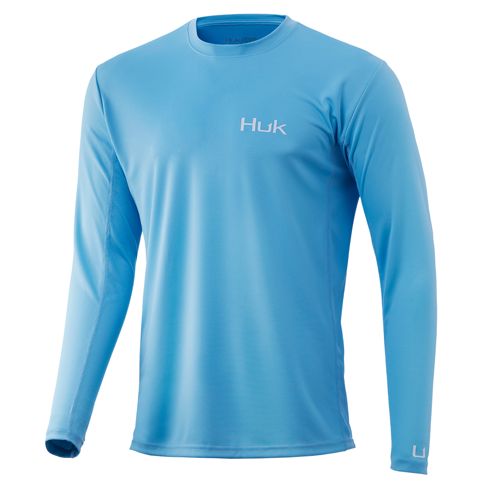 HUK Fishing Clothing Men Performance Long Sleeve Uv Protection