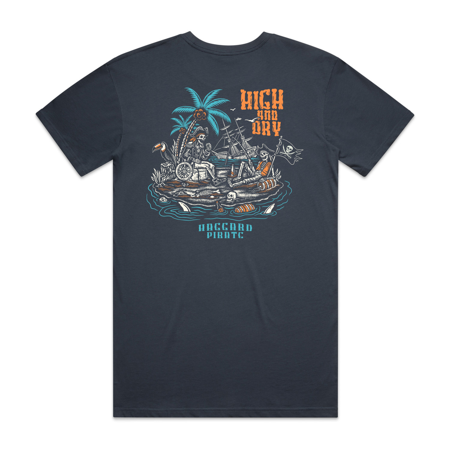 HANGRY&ANGRY ドガッ Tシャツ Haggard Pirate High and Dry T-Shirt