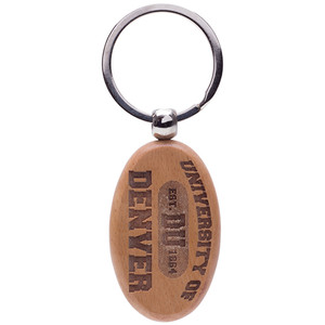 Oval Wood Keychain Oval Wood Keychain