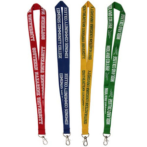 3/4" Screen Printed Lanyard w/ Lobster Clip 3/4" Screen Printed Lanyard w/ Lobster Clip