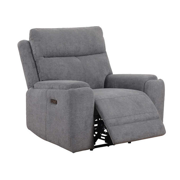 Sealy Newbury Grey Fabric Power Recliner